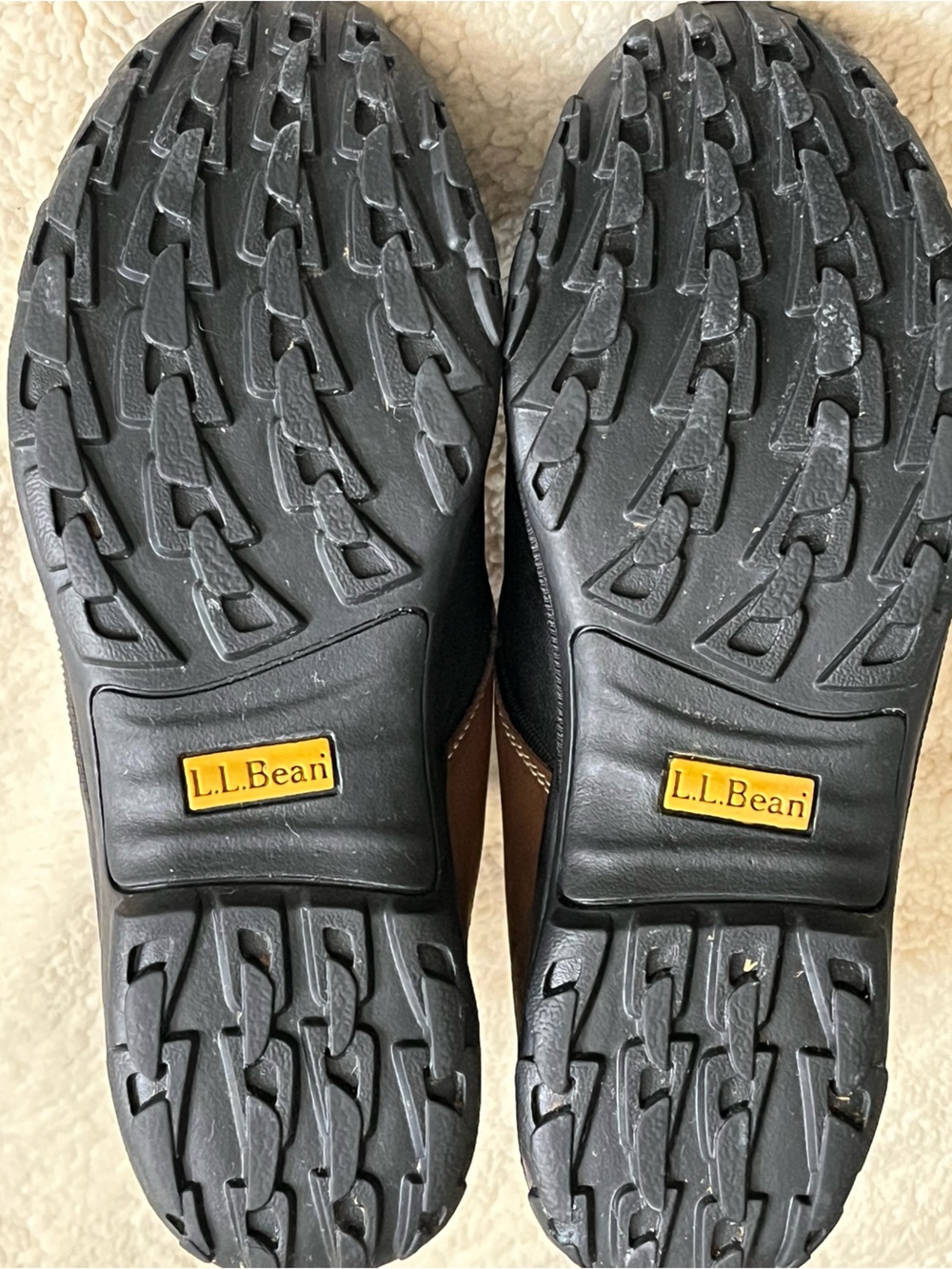 L.L. Bean Brown Leather and Black Rubber Men's Rain & Snow Boots - Picture 6 of 7